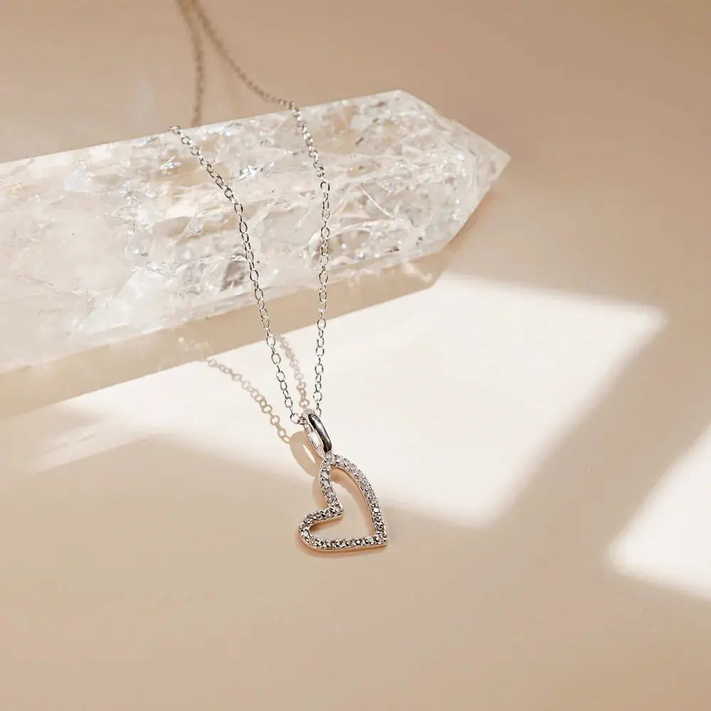 Silver Eternal Heart Necklace