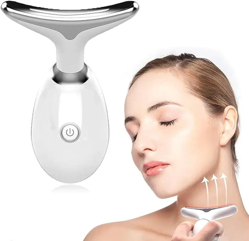 Wavy Chic Beauty Facial Massager, 7 Color Wavy Acne Beauty Microcurrent Facial Device Skin Firming for Face Neck Beauty Device,