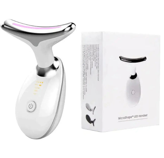 Wavy Chic Beauty Facial Massager, 7 Color Wavy Acne Beauty Microcurrent Facial Device Skin Firming for Face Neck Beauty Device,
